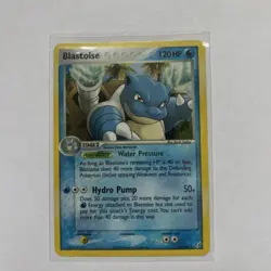 Pokemon TCG Blastoise 14/100 EX Crystal Guardians 2006 Reverse Holo Rare Card - Image 2