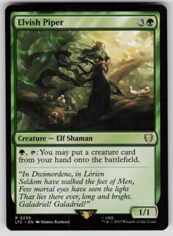 Elvish Piper Commander: The Lord of the Rings 239 MTG NM - Image 1