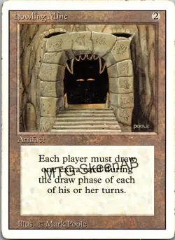 MTG SkeenAB Howling Mine from 3rd edition. HP. - Image 1