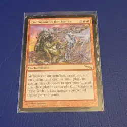 Magic: The Gathering Confusion in the Ranks Enchantment Red 2003 87 Ron Spencer - Image 1