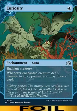 Curiosity ** FOIL SHOWCASE ** Wilds of Eldraine: Enchanting Tales - CUC NM MTG - Image 1