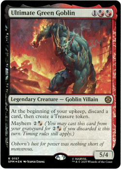 Ultimate Green Goblin (Foil) - 0157 - Marvel's Spider-Man MTG - NM/M - English - Image 1