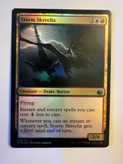 MTG Storm Skreelix FOIL 243/277 Innistrad: Midnight Hunt Magic The Gathering NM - Image 1