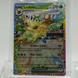 Pokemon TCG Prismatic Evolutions Leafeon ex #006/131 Stamped Promo Sealed - Image 1