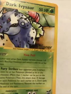 Dark Ivysaur Best Promo 6 Winner Stamp - Near Mint - Pokemon Trading Card Game - Image 2