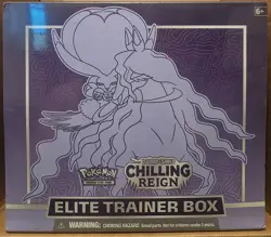 2021 POKEMON S & S CHILLING RAIN ELITE TRAINER NEW FACTORY SEALED SHADOW CALYREX - Image 1