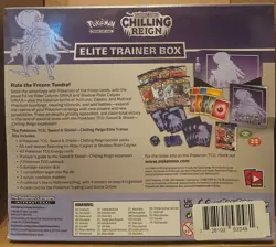 2021 POKEMON S & S CHILLING RAIN ELITE TRAINER NEW FACTORY SEALED SHADOW CALYREX - Image 2