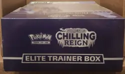 2021 POKEMON S & S CHILLING RAIN ELITE TRAINER NEW FACTORY SEALED SHADOW CALYREX - Image 3