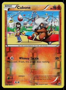Pokemon Card BREAKthrough Cubone 77/162 Common Reverse Holo - Image 1