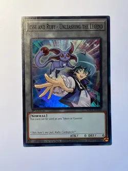Jesse And Ruby - Unleashing The Legend Token Super Rare 1st SDCB-EN048 NM YuGiOh - Image 1