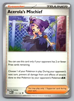 Pokemon TCG ME01: Mega Evolution Acerola's Mischief 113/132 - Image 1