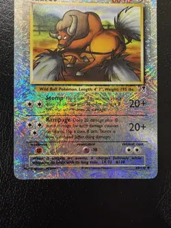 Pokemon TCG Tauros 65/110 Legendary Collection Reverse Holo LP - Image 3