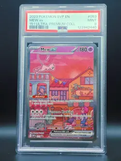 2023 POKEMON SVP EN-SV PROMO 151 ULTRA-PREMIUM COLLECTION #053 MEW EX PSA 9 - Image 1