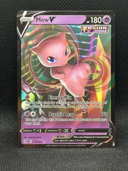 Pokemon - Mew V 113/264 NM MINT Fusion Strike - Image 1