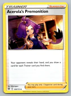 Pokemon TCG Brilliant Stars Acerola's Premonition #129 - Image 1