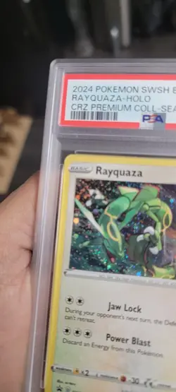 2024 POKEMON BLACK STAR PROMOS COSMOS HOLO SWSH029 RAYQUAZA PSA 10 - Image 4