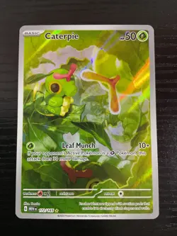 Caterpie Illustration Rare 172/165 Scarlet & Violet 151 Pokemon TCG NM/M - Image 2
