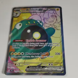 Pokemon Iono's Bellibolt EX 172/159 Sv09 Journey Together Ultra Rare Holo 280 HP - Image 2
