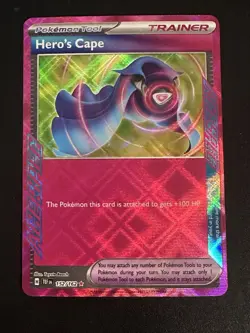 Hero's Cape 152/162 Pokemon Temporal Forces Ace Spec Holo NM - Image 1