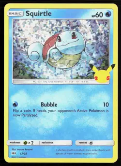 Squirtle 017/025 Promo McDonald's 25th Anniversary Promos Pokemon Holo Near Mint - Image 1