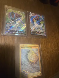 Pokemon Vaporeon VMAX, Suicune V, Stormy Mountains - Image 1