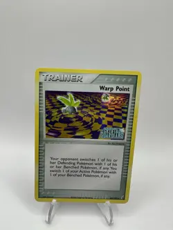 Pokemon Warp Point Trainer 84/100 EX Crystal Guardians Reverse Holo Stamped NM - Image 1