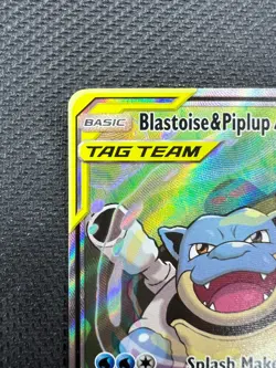 Pokemon Blastoise & Piplup GX 215/236 Alternate (Full Art) - Image 4