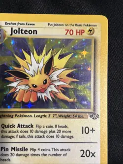 Pokemon Jolteon 4/64 1st Edition Jungle Holo Rare WOTC NM - Image 4