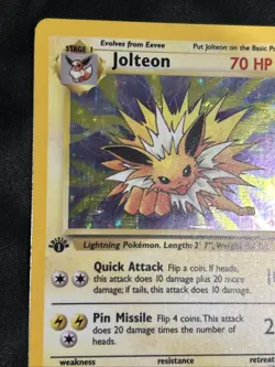 Pokemon Jolteon 4/64 1st Edition Jungle Holo Rare WOTC NM - Image 5