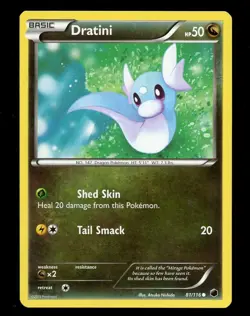 Pokemon TCG Dratini Plasma Freeze 81/116 Regular Common LP - Image 1
