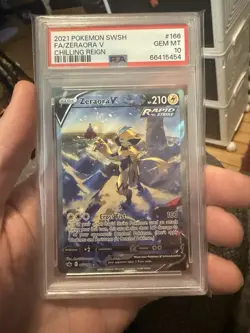 PSA 10 Zeraora V Alternate Full Art 166/198 Chilling Reign Pokemon English Gem - Image 1