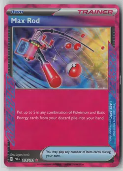 Max Rod 116/131 Pokemon TCG Prismatic Evolutions Holo Rare (Near Mint) NM 2 - Image 1