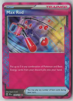 Max Rod 116/131 Pokemon TCG Prismatic Evolutions Holo Rare (Near Mint) NM 5 - Image 1