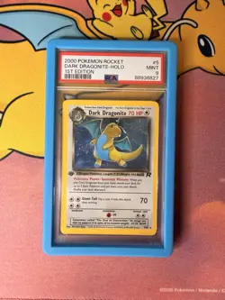 2000 Pokemon Rocket 1st Edition #5 Dark Dragonite Holo PSA 9 MINT - Image 1