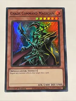 Yu-Gi-Oh! Legendary Duelists Season 3 Chaos Command Magician Ultra Rare Red Text - Image 1