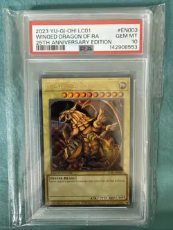 PSA 10 Winged Dragon of Ra #EN003 - Yu-Gi-Oh! 25th Anniversary - GEM MINT - Image 1