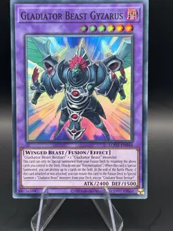 Yu-Gi-Oh! Gladiator Beast Gyzarus LODT-EN044 Light of Destruction Super Rare - Image 1