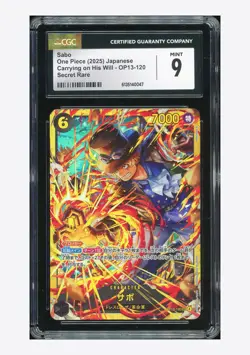 One Piece CGC 9 Sabo SEC 2025 OP13-120 OP13 Japanese - Image 1