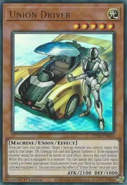 Yugioh! LP Union Driver - ETCO-EN034 - Ultra Rare - 1st Edition Lightly Played, - Image 1