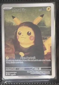 Mona Pika (Pikachu) Pokemon x Van Gogh Black Star Promo ACG Art Card - NM - Image 1