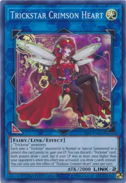 Yugioh! LP Trickstar Crimson Heart - SAST-ENSE3 - Super Rare - Limited Edition L - Image 1