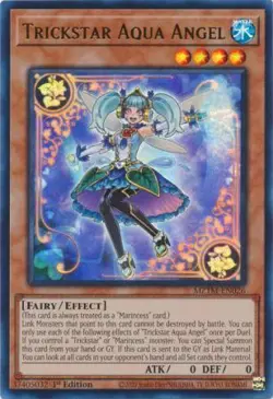 Yugioh! LP Trickstar Aqua Angel - MZTM-EN026 - Ultra Rare - 1st Edition Lightly - Image 1