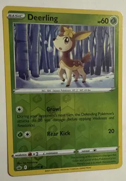 💎Pokemon TCG Card Chilling Reign Deerling Reverse Holo 011/198 Near Mint/Mint - Image 2
