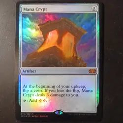 Mtg Mana Crypt LP/NM Foil Double Masters Magic Card Mythic Rare - Image 1