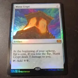 Mtg Mana Crypt LP/NM Foil Double Masters Magic Card Mythic Rare - Image 2