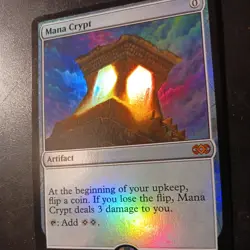 Mtg Mana Crypt LP/NM Foil Double Masters Magic Card Mythic Rare - Image 3