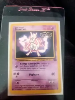 Pokemon TCG Mewtwo #3 WB Kids Presents the First Movie Card - Image 1