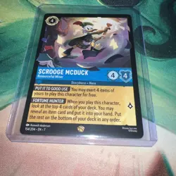 Lorcana Scrooge McDuck Resourceful Miser Card 154/204 Archazia's Island Regular - Image 1