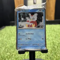 Delibird 046/193 Pokemon TCG Holiday Calendar 2025 Festive Stamp Promo Card - Image 1