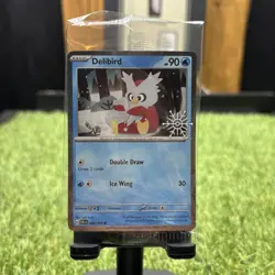 Delibird 046/193 Pokemon TCG Holiday Calendar 2025 Festive Stamp Promo Card - Image 1